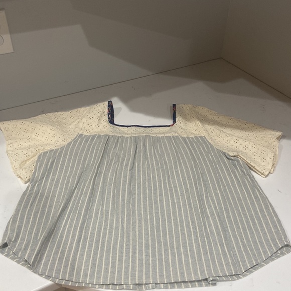 Madewell X the new denim project Patchwork Butterfly Top XL EUC - Picture 10 of 12